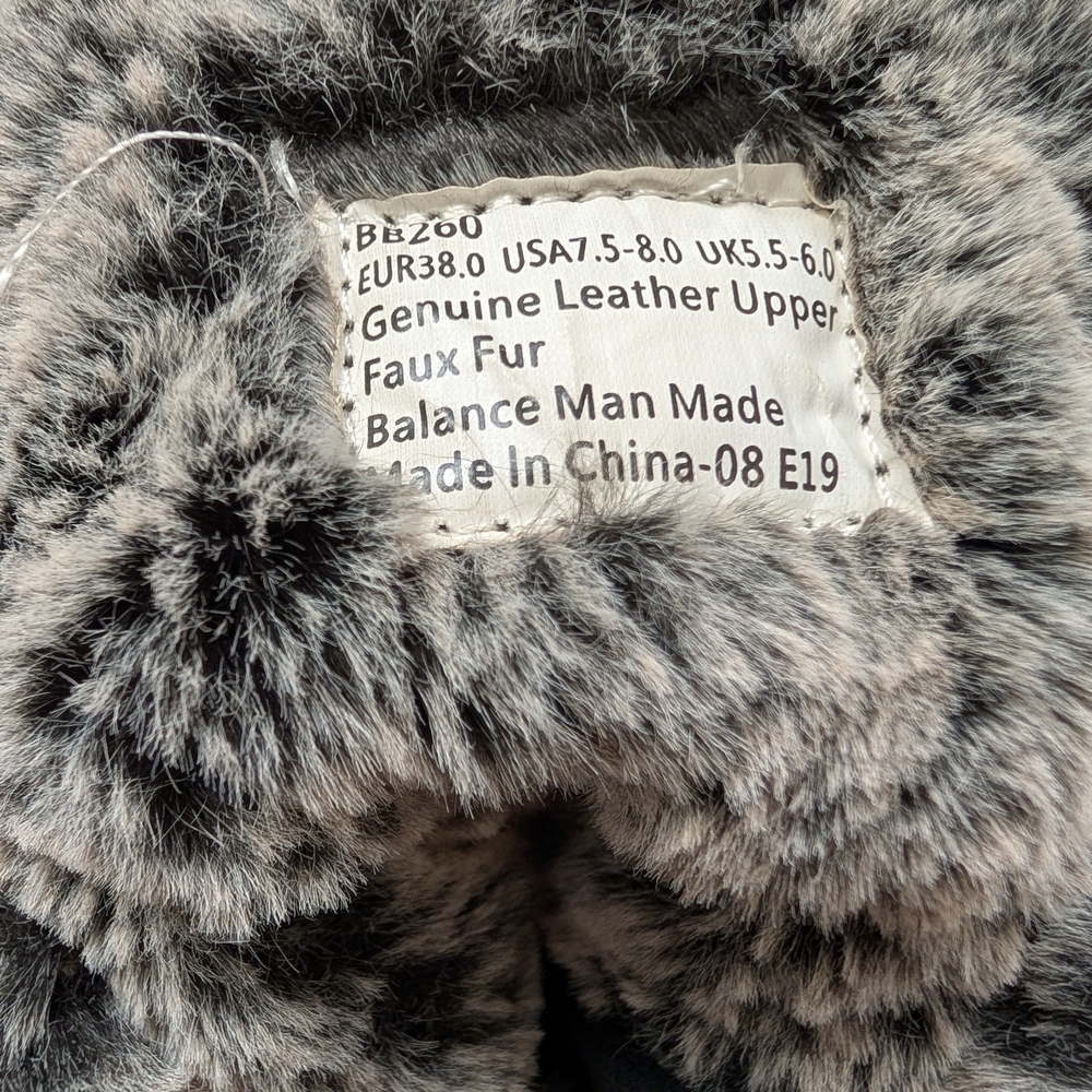 Women's Aetrex Fiona Lace Up Fur Boots Size 7.5-8 - Picture 3 of 5
